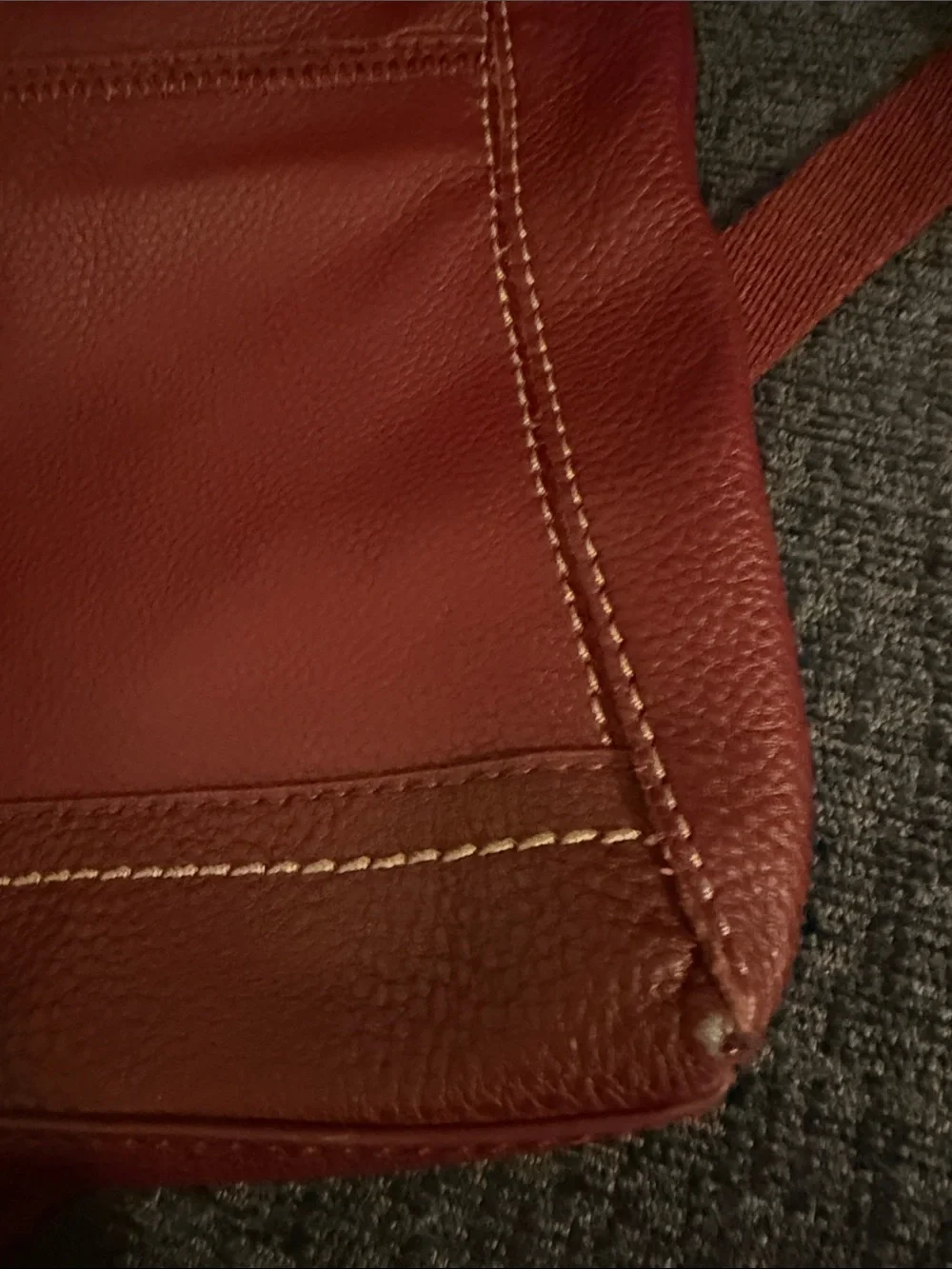 The Sak Leather Crossbody Bag in Burgundy